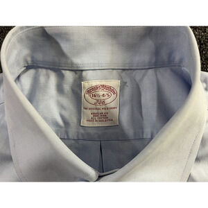 Brooks Brothers 346 Shirt Solid Blue 16‎ 1/2-4/5 Regular Fit Non-Iron Pre-owned